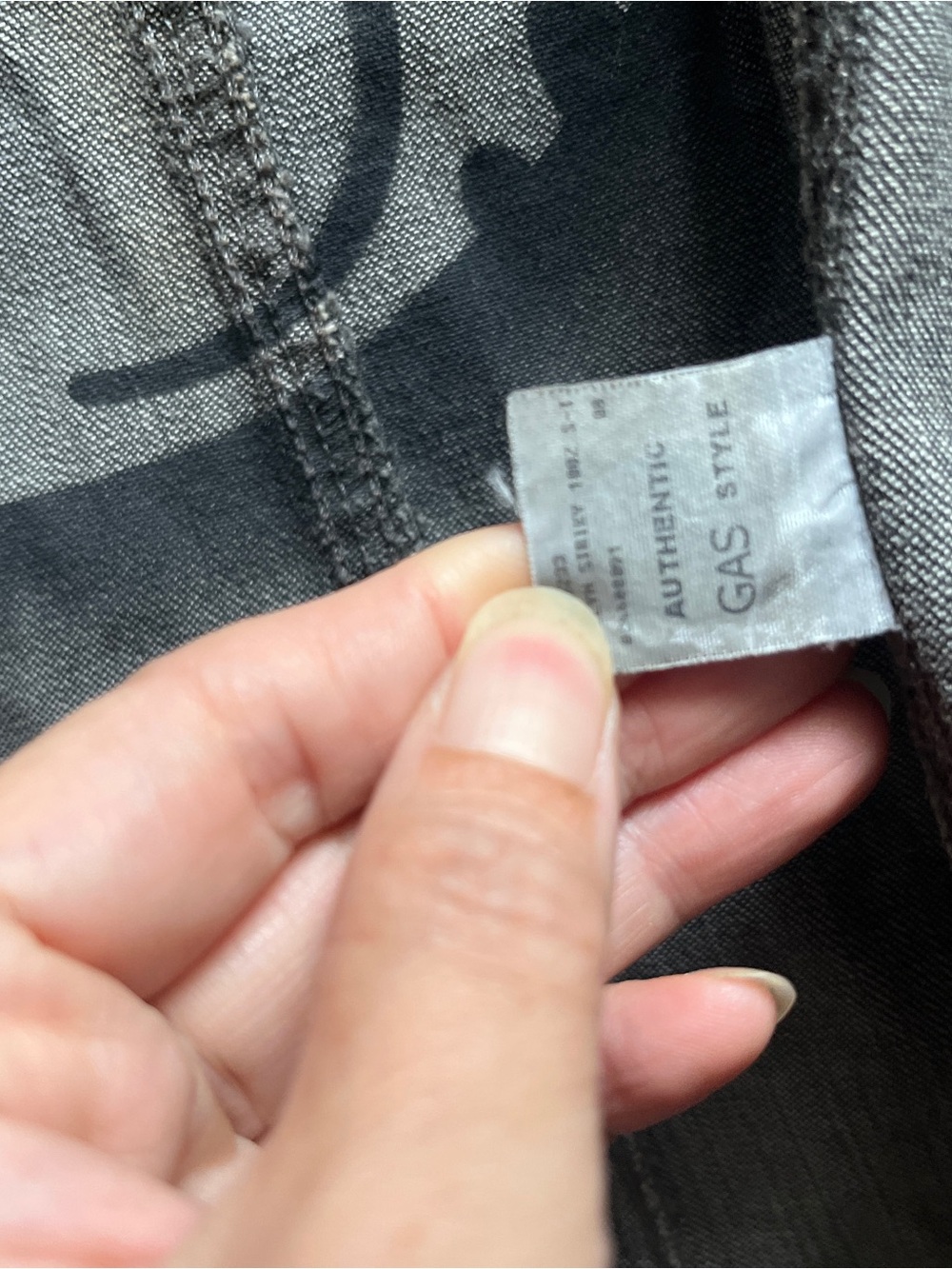 Vintage GAS Women's Long Gray Denim Zipper Jacket Coat S - Picture 10 of 13